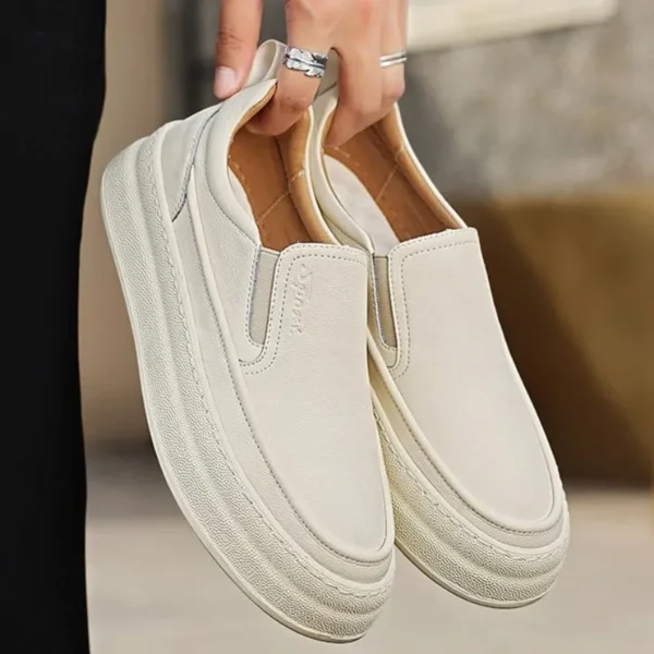 Mens Genuine Leather Shoes Luxury Business Casual Shoes Moccasins Slip on Loafers Comfort Driving Shoes for Men Sneakers Zapatos - Image 3