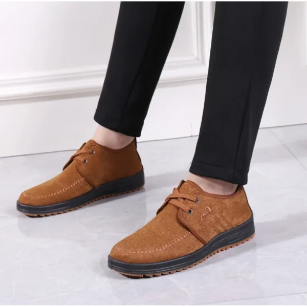 Men Suede Loafers Driving Shoes Moccasins Fashion British Men's Casual Shoes Flat Breathable Shoes for Men Outdoor Shoe - Image 5
