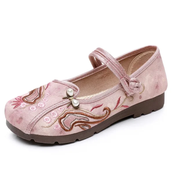 NEW 2025 Women's Shoes Fashion Cute Sweet Retro Traditional Anti Skid Slip on Loafers Lady Fashion Black Comfort Shoes - Image 3