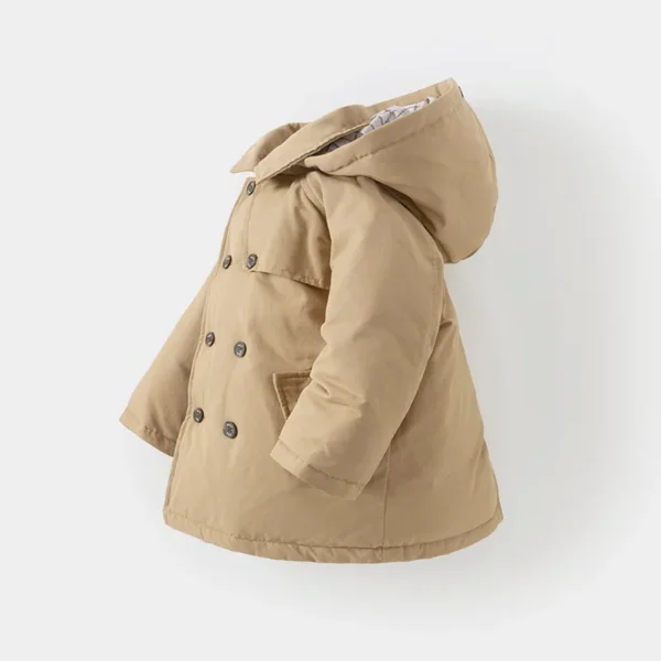 Dave Bella Winter Children Boys Down Jacket Thick Warm Khaki Boys Outwear Coat 2-11 Years Kids Clothing DB4242633 - Image 2