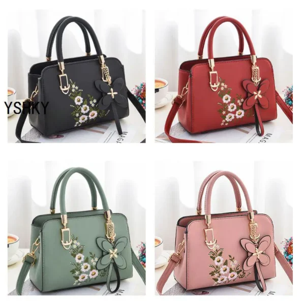 Woman shoulder bag Large capacity Handbag for Women Crossbody bag Lychee pattern PU Portable bucket bag ladies messenger bags - Image 2