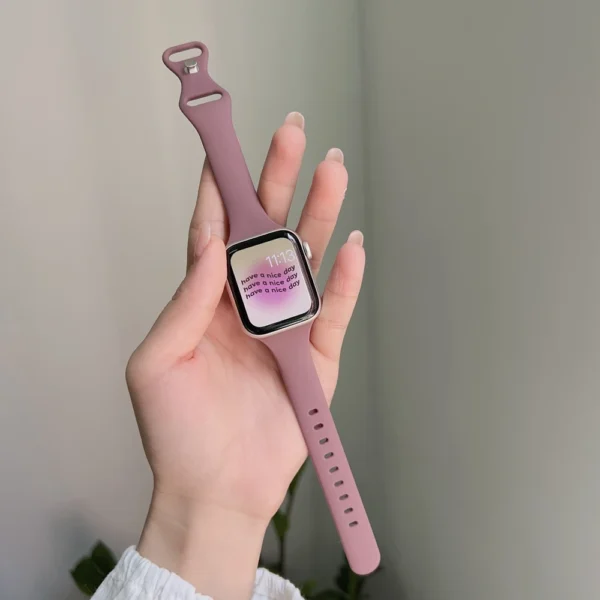 Silicone Correa for Apple Watch Band For Women 38mm 40mm 41mm 42mm 44mm 45mm 49m for iWatch Strap Watchband