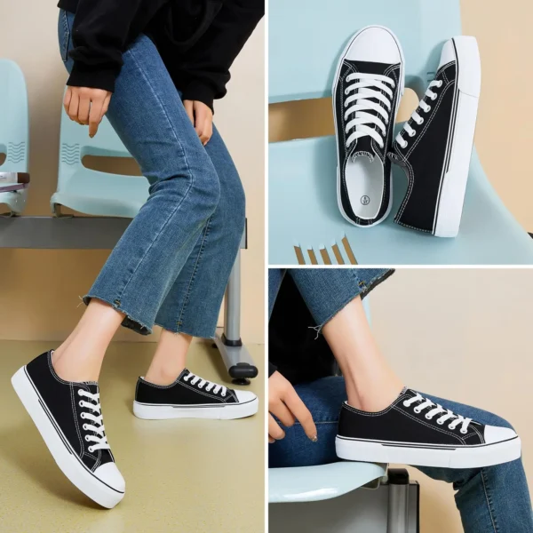 Sneakers for Women Low Top Canvas Shoes Men Fashion Durable Breathable Sneakers Slip on Casual Flats Zapatillas De Deporte - Image 5
