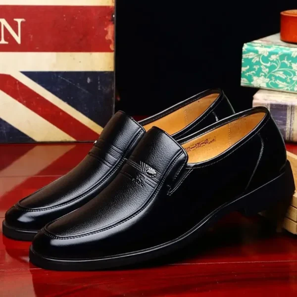 Luxury Leather Shoes for Men Brand Dress Shoes Men Driving Moccasins Loafers Quality Men's Formal Shoes Business Oxford Dad Shoe - Image 5