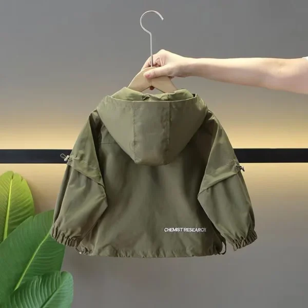 Boys Autumn Coat 2024 New Spring and Autumn Fashion Children's Charge Clothes Boys' Fashionable Baby Windbreaker Trend - Image 2