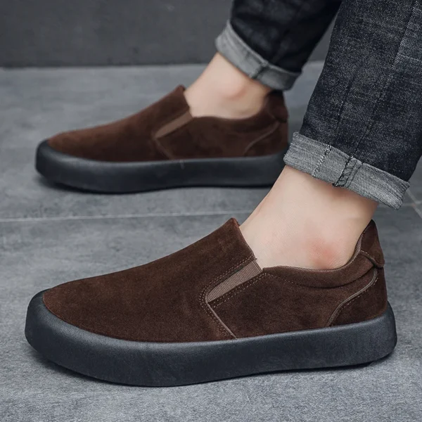 In the spring of 2025 new men's shoes Korean version of fashionable bean shoes youth casual shoes British style loafers - Image 6