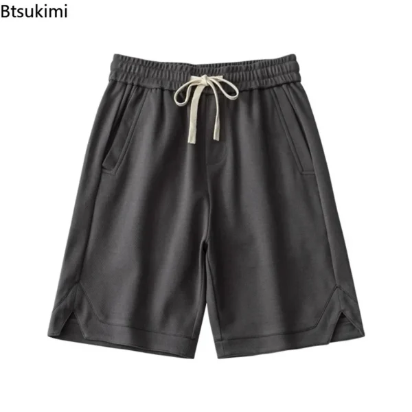 2025 Fashion Sport Casual Shorts for Men Summer Solid Loose Drawstring Pocket Running Sweatpants Joggers Pants Shorts Young Teen - Image 5
