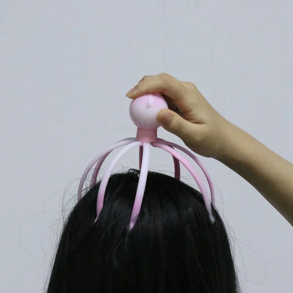 Head Massager Neck Massage Octopus Scalp Stress Relax Spa Healing Alloy Health Care Tool
