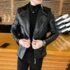 Leather Jacket Coat Men Autumn Design