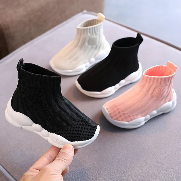 Kids Sock Shoes Knitted Fashion High Top Sneakers for Boys Girls Casual Sport Sock Sneakers