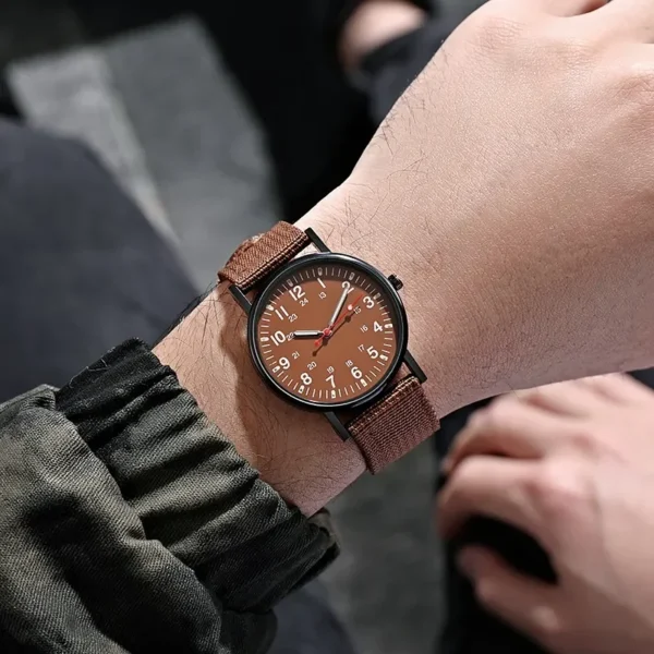 Watches For Male Luminous Nylon Band Military Watch Men Army Wrist Quartz Sports Shock Resistant Wristwatches Luxury Design - Image 4