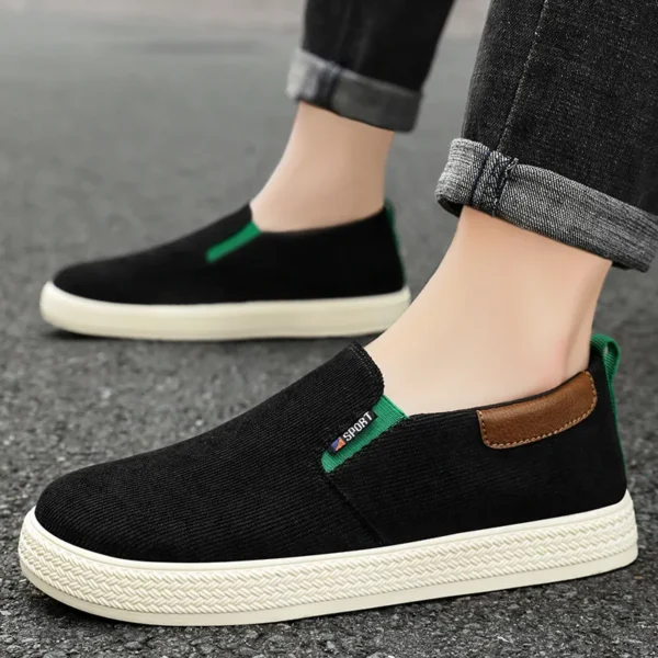 Summer new men's casual shoes, soft-soled, comfortable and breathable men's shoes, one-foot workwear shoes - Image 2