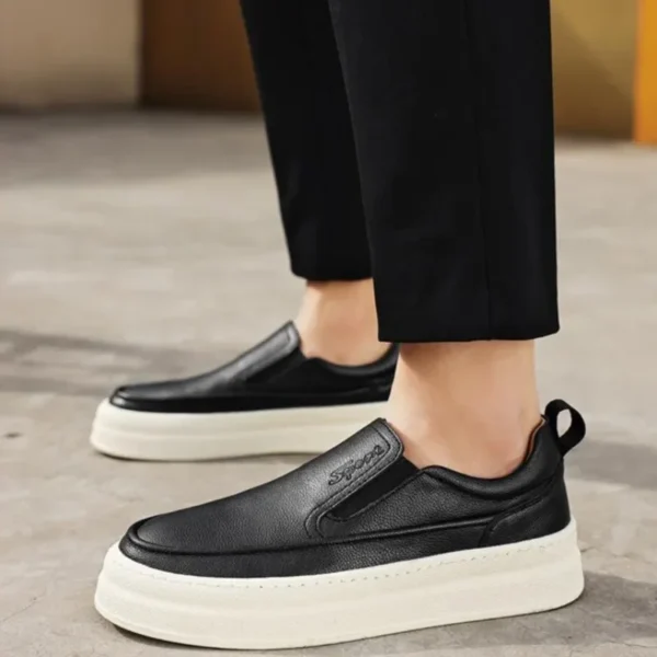 Mens Genuine Leather Shoes Luxury Business Casual Shoes Moccasins Slip on Loafers Comfort Driving Shoes for Men Sneakers Zapatos - Image 4