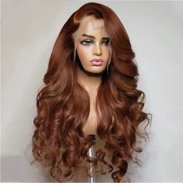 82 Chocolate Brown Lace Front Human Hair Wigs Body Wave Human Hair Wig Dark Brown 5x5 Lace Frontal Wigs For Women