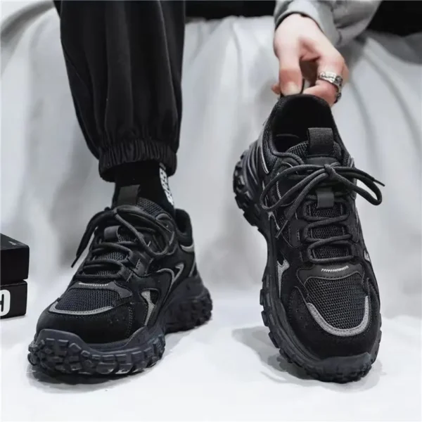 Men Casual Sneakers Spring New Mesh Breathable Running Shoes Lightweigh Trend Street Non Slip Walking Shoes Tenis Masculino Plus - Image 5