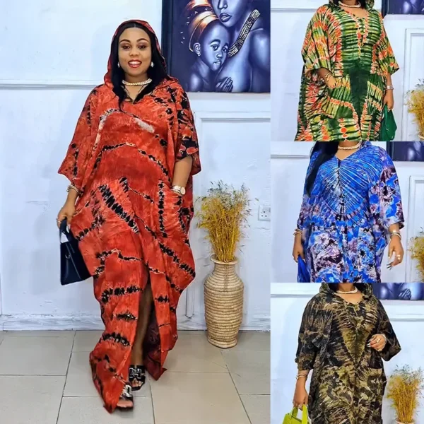 2025 African Dresses for Women Traditional Africa Clothing Dashiki Ankara Outfits Gown Abayas Robe Muslim Kaftan Maxi Long Dress - Image 2