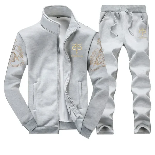 Men Spring Sets Sportswear Tracksuit Hoodies Casual Hooded Sweatshirts+Pants Jacket+Pants 2 Pieces Men Moleton Masculino 9XL - Image 3