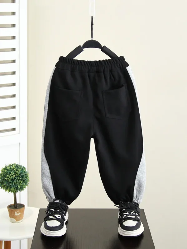 Spring Autumn Children Pants Casual Boys Cotton Loose Joggers Sweatpants Girls Patchwork Pants Teens Trousers 2-10 Years - Image 2