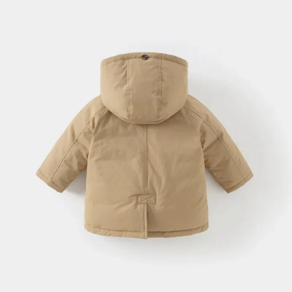 Dave Bella Winter Children Boys Down Jacket Thick Warm Khaki Boys Outwear Coat 2-11 Years Kids Clothing DB4242633 - Image 3