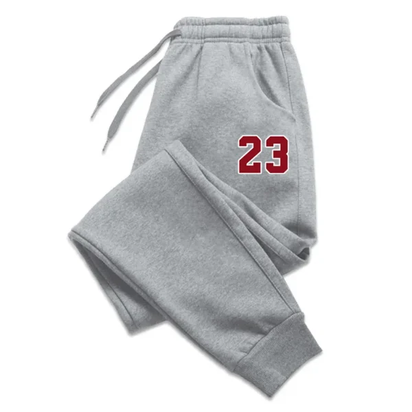 Men's Luxury Print Fleece Sweatpants Warm Jogging Pants Multiple PacksMale Outdoor Trousers Straight Trouse New Autumn Winter - Image 5
