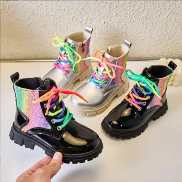 Children Shoes Autumn Winter Kids Genuine Leather Chelsea Boots Fashion Zipper Brand Design Boys Girls High Top Sneakers Waterpr