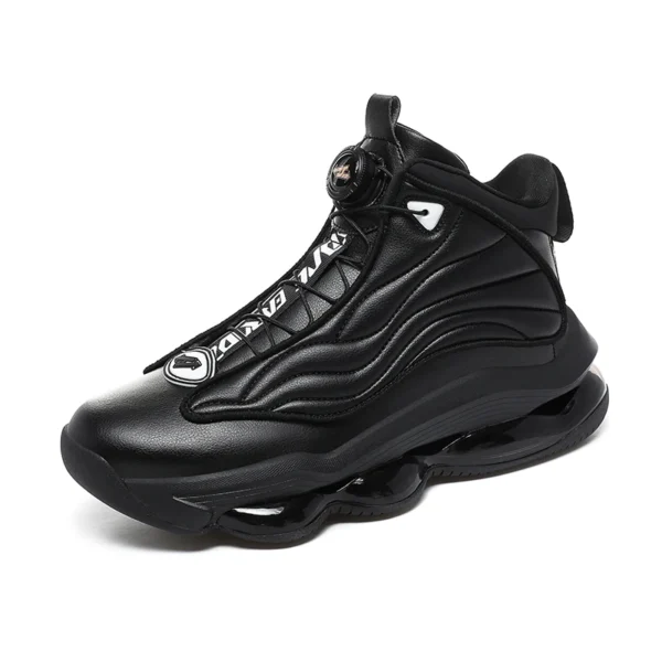 Professional Men Basketball Sneakers Shock-Absorbant High-top Sneakers Quick Lacing Basketball Boots Non Slip Outdoor Sneakers