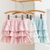 Girls Skirt Lace High Waist Cake Skirt Spring and Summer New Safety Pants Girls Cute Versatile Skirt Fashion