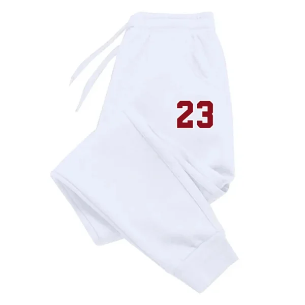 Men's Luxury Print Fleece Sweatpants Warm Jogging Pants Multiple PacksMale Outdoor Trousers Straight Trouse New Autumn Winter - Image 4