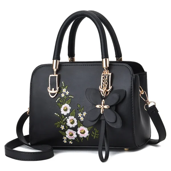 2024 New Fashion Women Shoulder Bag Soft Leatherlarge Capacity Ladies Handbag embroidered Commuter Crossbody Bag For Shopping - Image 2