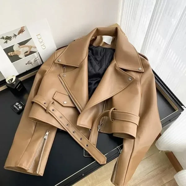 Korean Style Spring Autumn Girls Coats Solid Zipper Jackets with Detachable Waistband Turndown Collar Outwears Kids Clothes