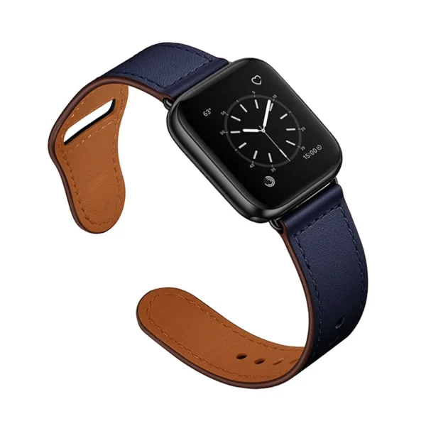 Apple Watch Ultra SE 87654321 series classic leather strap black brown men and women universal wristband 44mm 41mm 45mm 49mm - Image 4