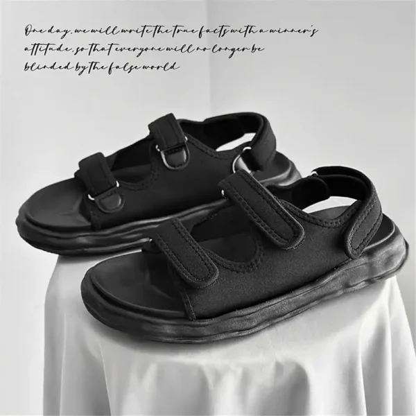 35-45 Soft Barefoot Sandals Man Beige Trainers Shoes Men Summer Slippers Sneakers Sport Type Shose Offers Model Vietnam - Image 2