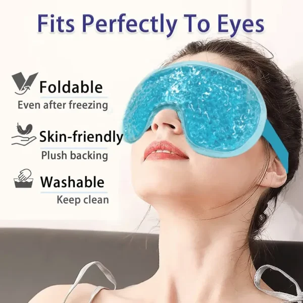 Gel Ice Eye Mask Ice Compress Sleeping Masks Beauty Eyes Health Tools Anti Dark Circle Eyes Bag Relax Sleep Aid Cooling Gel Mask - Image 3