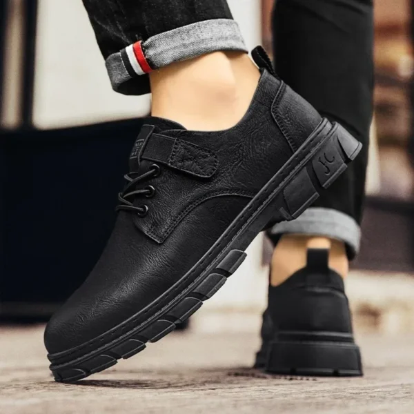 Men Genuine Leather Casual Shoes Luxury Brand Soft Mens Sneakers Breathable Moccasins Mens Walking Driving Shoes Zapatos Hombre - Image 4