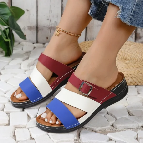 Women's Slippers 2025 Trend Platform Shoes Home Wedge Casual New in Comfortable sandals - Image 3