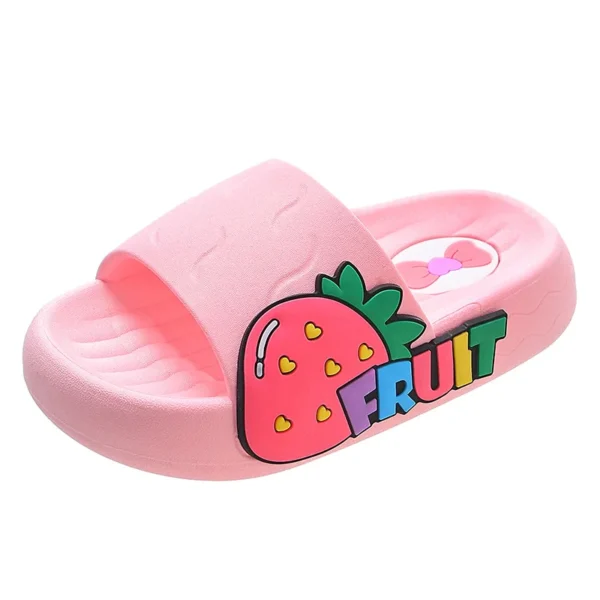Girls Slippers Summer Cartoon Fruit Kids Shoes Non-slip Platform Slides Baby Boys Bathroom Flip Flops Comfortable Home Slippers - Image 5