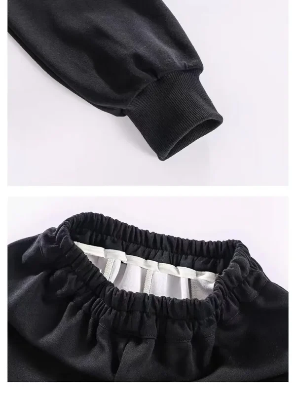 2025 autumn winter tracksuit clothes girls cartoon sweatshirt hooded + Ankle-tied pants teens children set 8 9 10 11 12 year - Image 4