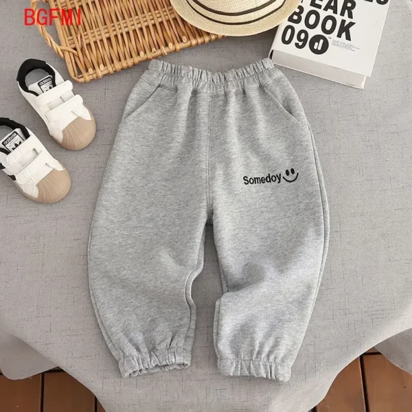 Spring Autumn Baby Boys Casual Jogger Pants 2025 New Toddler Loose Fashion Sports Pants Knitted 1-5Y Children's Sweatpants
