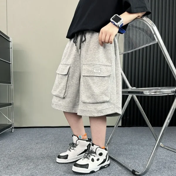 Teens Girls Denim Shorts Summer Thin Style Kids Trendy and Fashionable Curved Knife Pants Children knee-length Mid-length Shorts