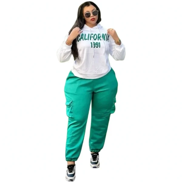 2 Piece Set Africa Clothes 2025 African Dashiki New Dashiki Fashion Suit Top And Trousers Super Elastic Party Big Size For Lady - Image 2