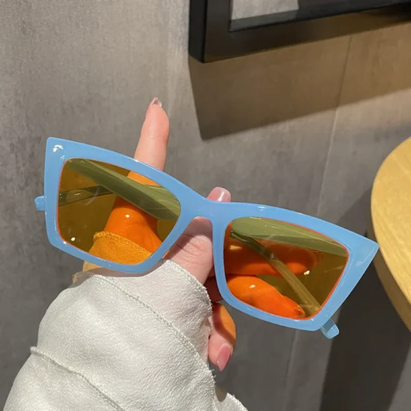 Vintage Cat Eye Sunglasses Women Square INS Small Frame Sun Glasses Female Brand Designer Retro Shades Fashion Oculos De Sol - Image 5