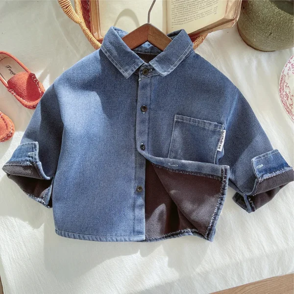 Children's Fleece Denim Jacket
