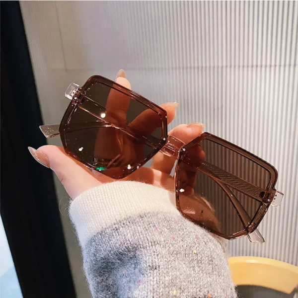 Women Men Brand Square Sun Glasses Big Frame Vintage Sunglasses Retro Eye Glasses Goggle for Male Female Polygon Sunglasses ﻿ ﻿
