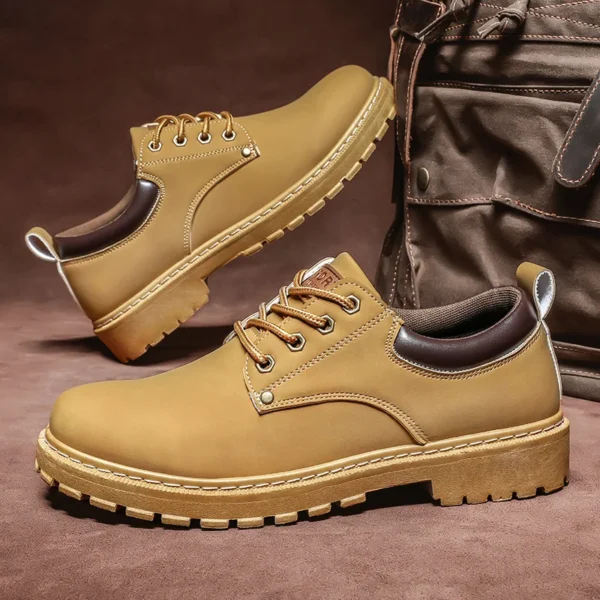 Autumn Men's Casual Shoes Leather Men Business Men Oxford Shoes Platform Waterproof Male Dress Shoes Moccasins Loafers - Image 4