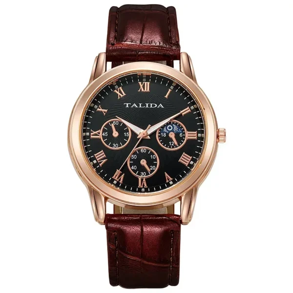 Relogio Feminino Men Business Watch Stylish Casual Leather Strap Watches Classical Style Quartz Clock men watch watches for men - Image 4