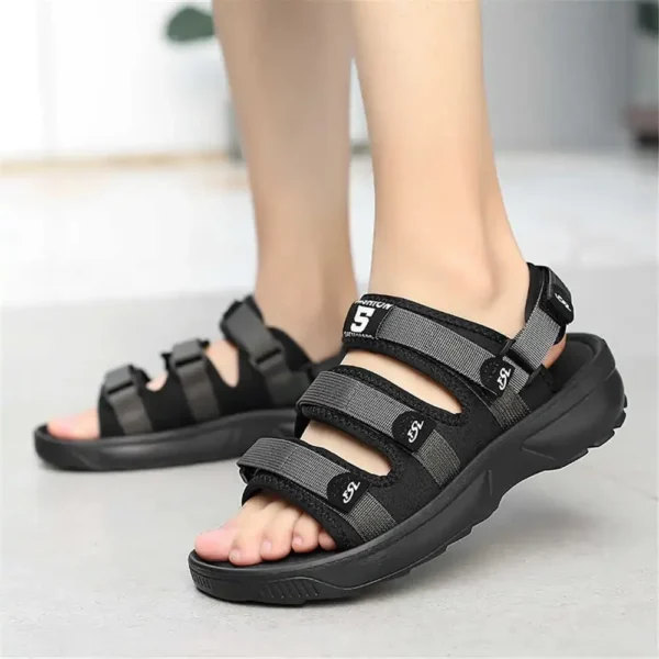 Number 39 Dark Slippers Man Sports Sandal For Men Shoes High Quality Brands Sneakers Pretty Classical Super Brand Footwears - Image 3