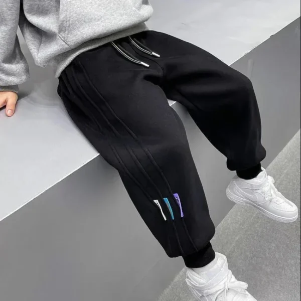 School Sport Pants Fleece Trousers Jogger Pant For Children Loose Sweatpant Boys Clothes Spring Autumn Kids Teenage Boys Casual