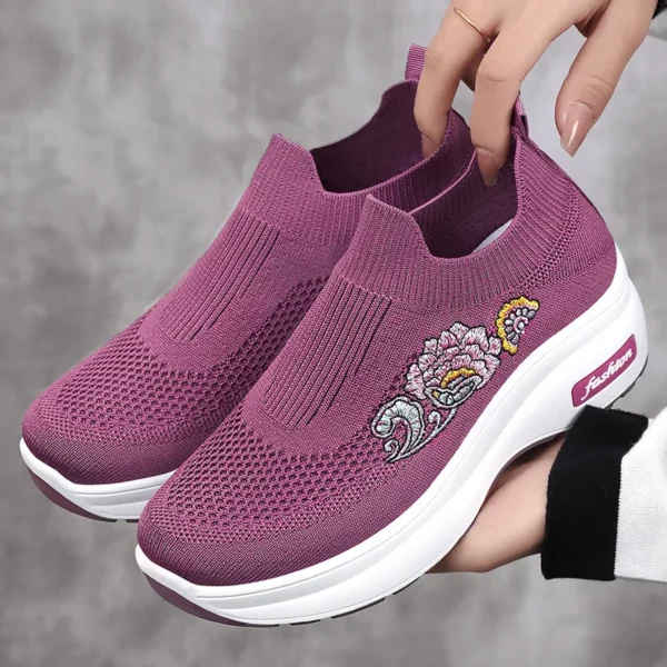 Women's Shoes Breathable Lightweight Platform Casual Shoes Comfort Non-slip Elevating Sports Vulcanized Shoes Women Sneakers - Image 3