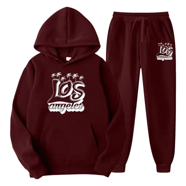 New 2 Piece Mens Track Suits Autumn Winter Jogging Sports Suits Sets Sweatsuits Hoodies Jackets and Athletic Pants Men Clothing - Image 2