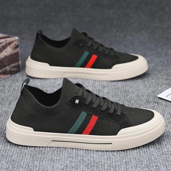 Luxury Mens Mesh Board Shoes Breathable Soft Soled Casual Sports Running Shoes Youth Trend Sneakers Slip-on Canvas Shoes - Image 6